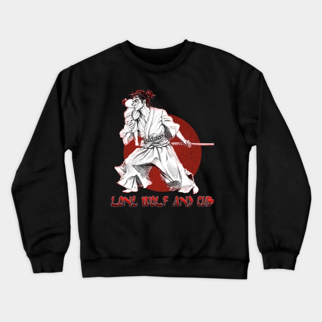 Japanese Katana Crewneck Sweatshirt by Sparkledoom